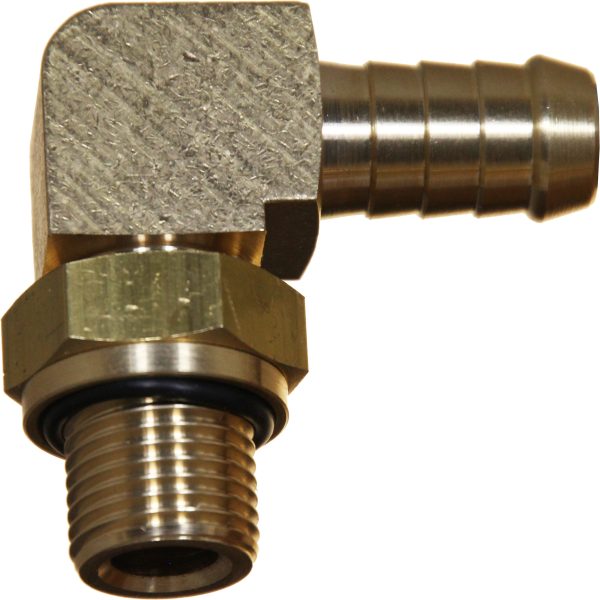 Brass Metric Hosetail x Metric Hosetail with O-Ring Elbows
