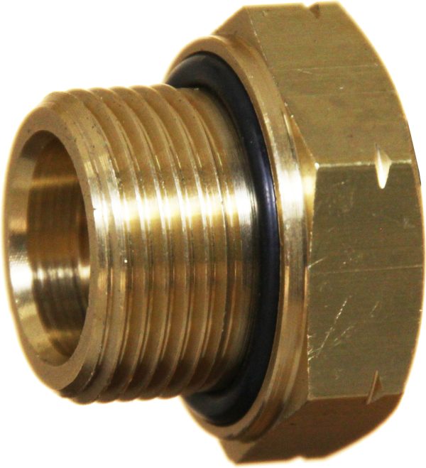 Brass Metric Male Run Tee